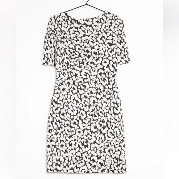 Calvin Klein Women’s Floral Short Sleeve Knee Length Office Style Dress Size 10 - Picture 1 of 9